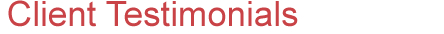 Client Testimonials